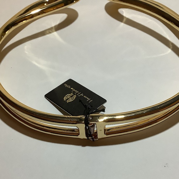 House Of Harlow 1960 Goldtone Hinge Choker Necklace New - Picture 3 of 3